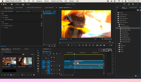 Transitions effects in Adobe Premiere Pro