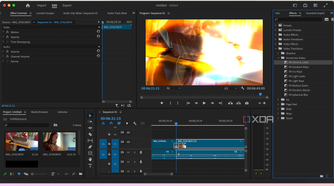 Transitions effects in Adobe Premiere Pro