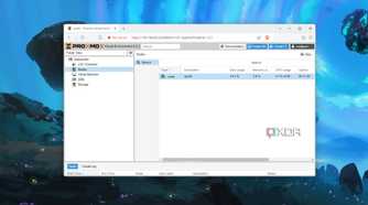 The Proxmox UI with the Nodes page open