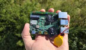 A person holding a Radxa X4 SBC