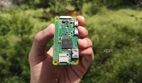 A person holding a Raspberry Pi Zero W