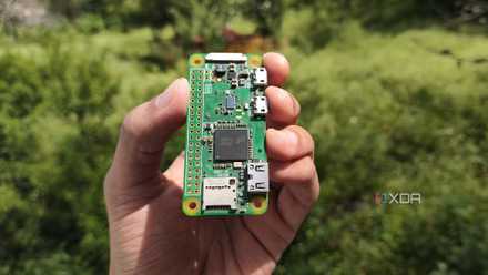 A person holding a Raspberry Pi Zero W
