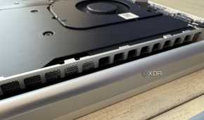 razer blade 12 2024 with bottom panel off showing the cooling system
