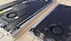 razer blade 14 and 18 with bottom panels off