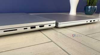 razer blade 14 and razer blade 18 showing the right hand side ports