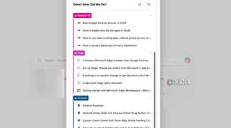 Microsoft Edge tabs organized