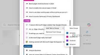 Microsoft Edge move tabs