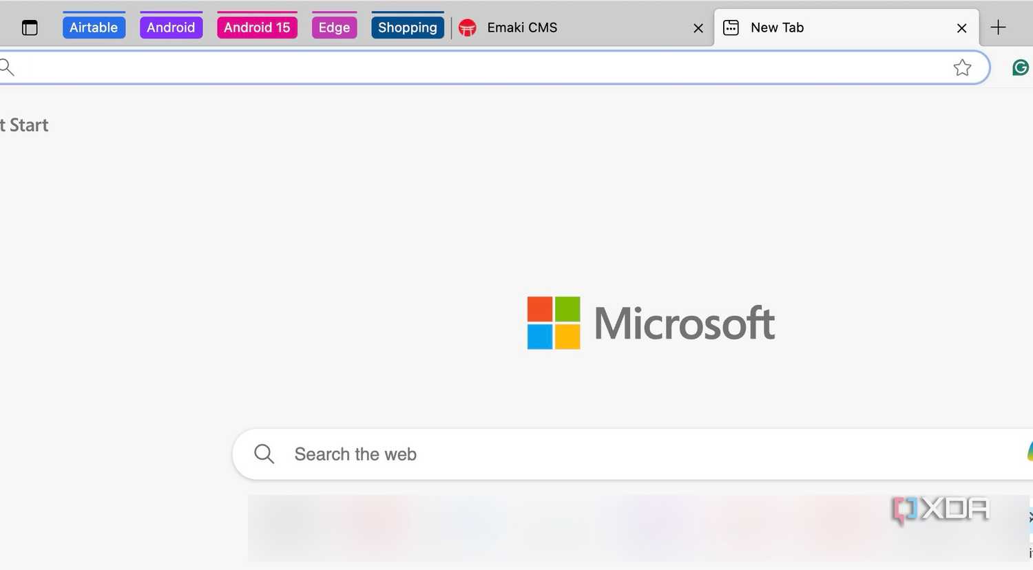 Microsoft Edge tab groups