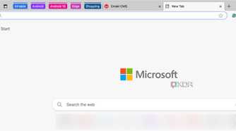 Microsoft Edge tab groups