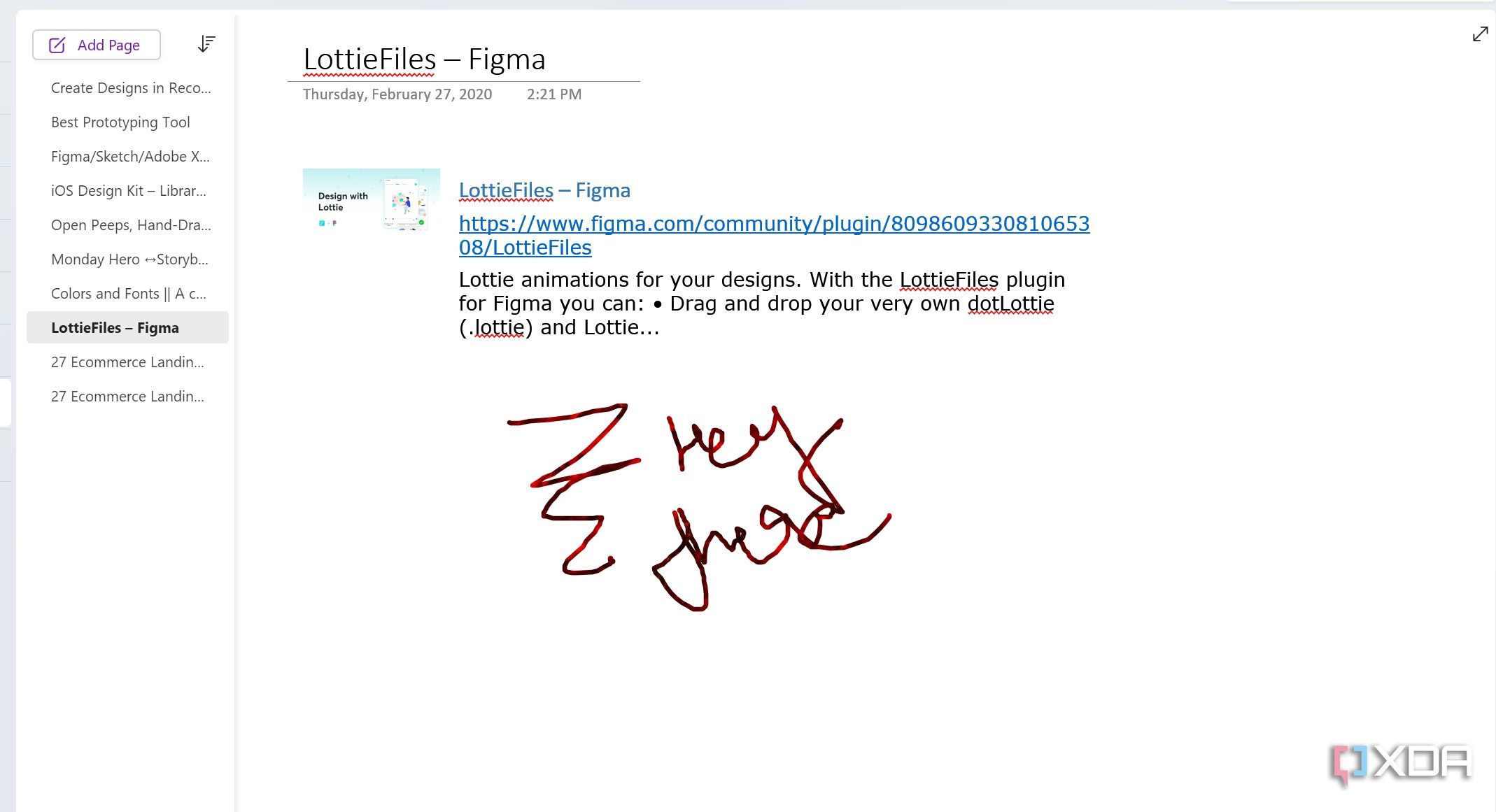 Annotation in OneNote