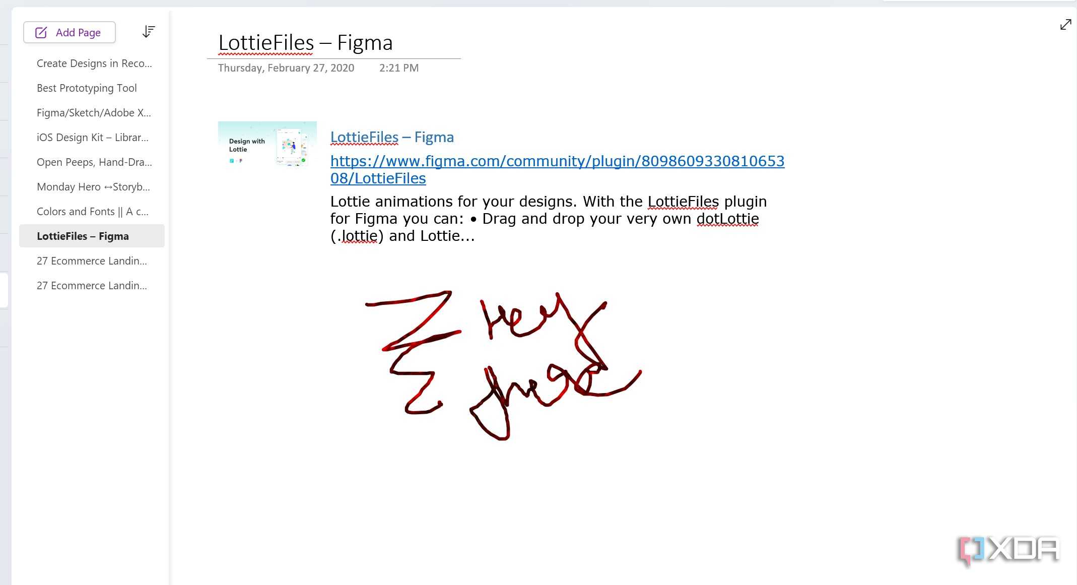 Annotation in OneNote