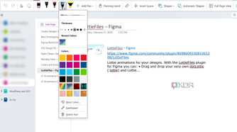 Drawing shades in OneNote