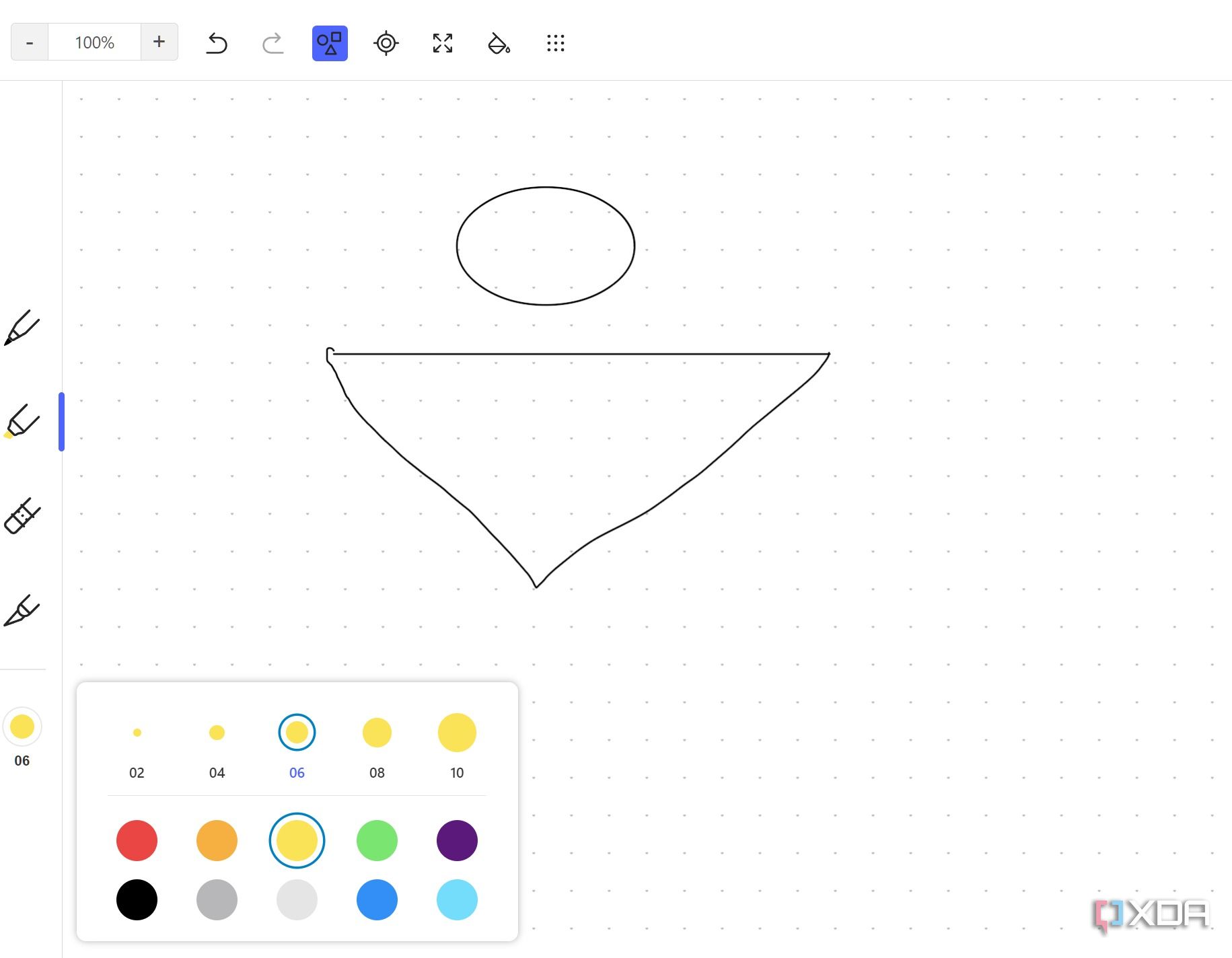 Color options for sketch in Evernote