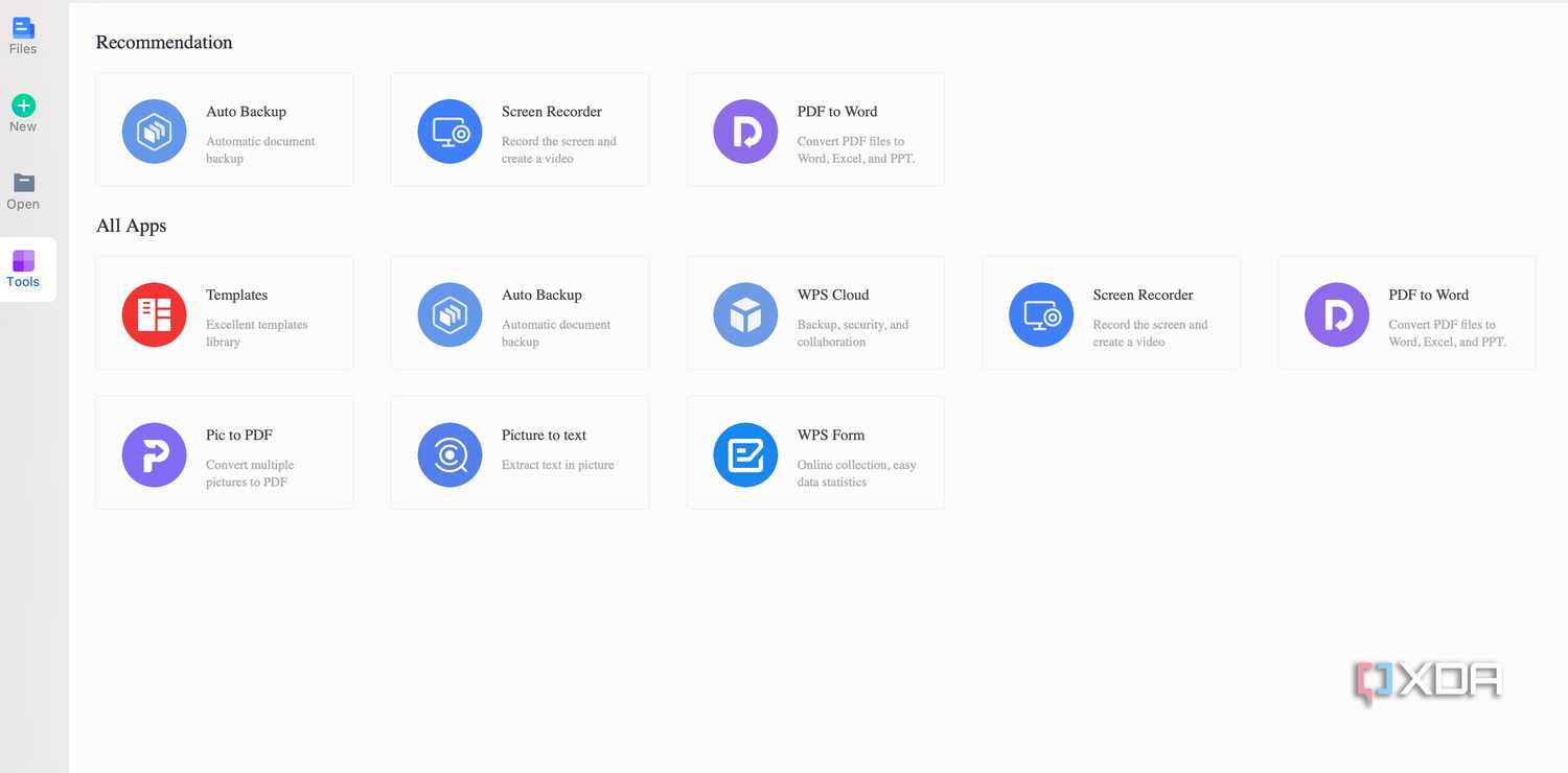 WPS Office tools