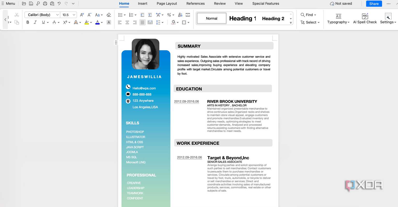 WPS Office Docs interface