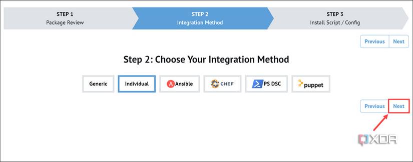 selecting integration method