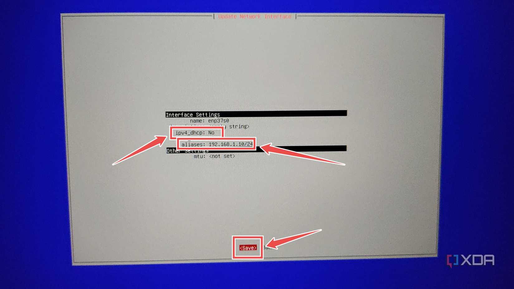 Setting a static IP inside TrueNAS Scale CLI