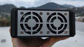 The fans inside the TerraMaster F8 SSD Plus NAS