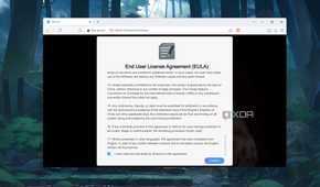 Accepting the TerraMaster EULA