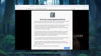 Accepting the TerraMaster EULA