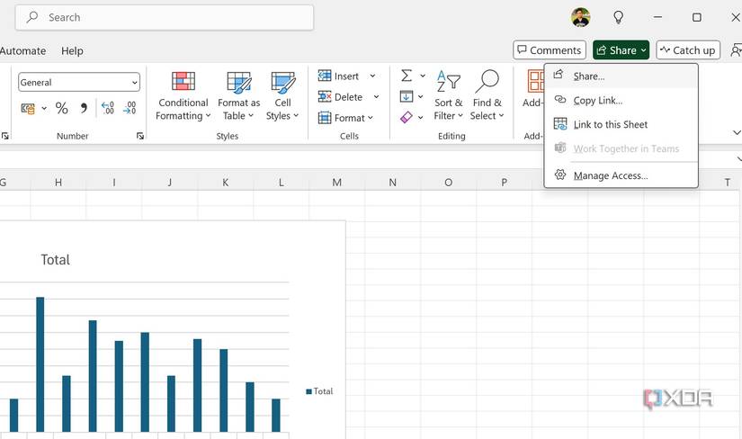 share an Excel workbook