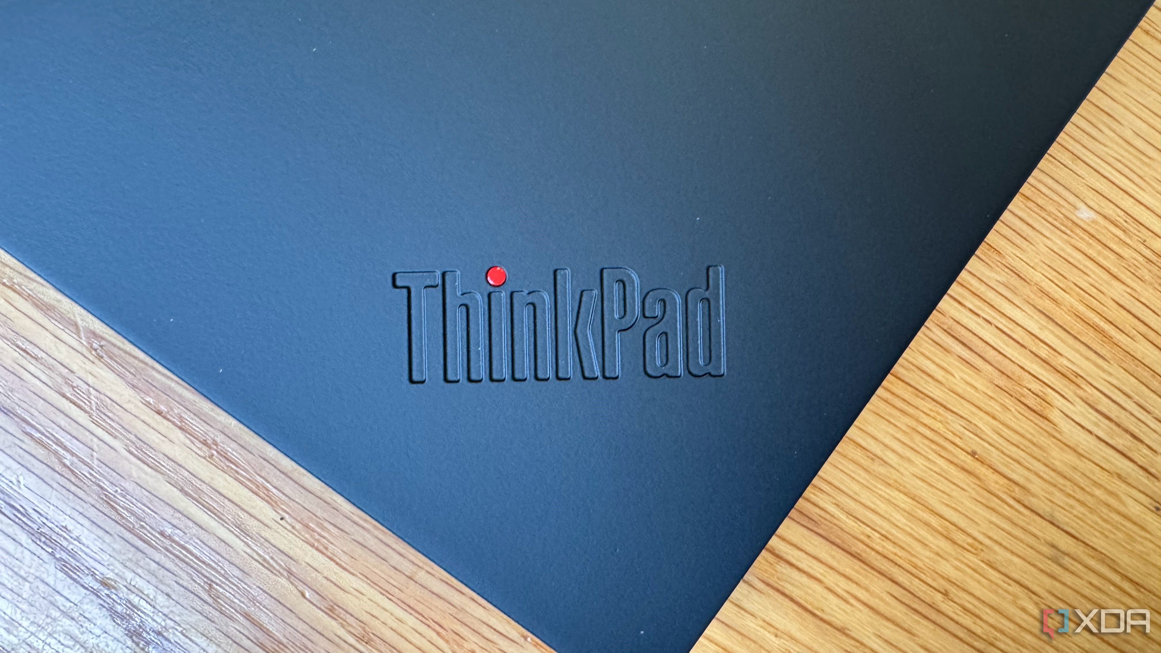 The ThinkPad logo on the P16 Gen 7 workstation