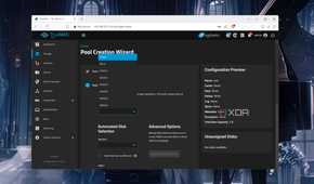 The Pool Creation Wizard in TrueNAS Scale