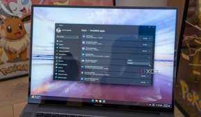 A Windows 11 laptop showing the option to uninstall Edge