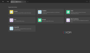 Screenshot showing UPDF batch action tools