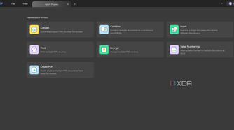 Screenshot showing UPDF batch action tools