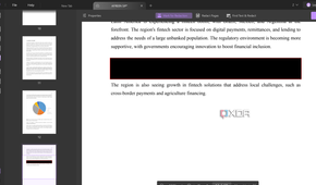 Screenshot showing UPDF redaction tool