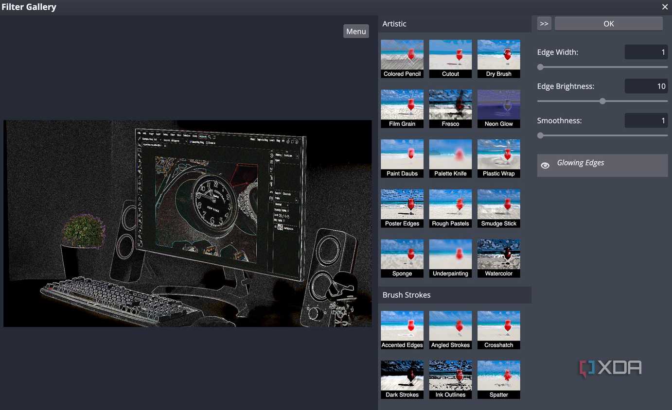 Photopea editing tools