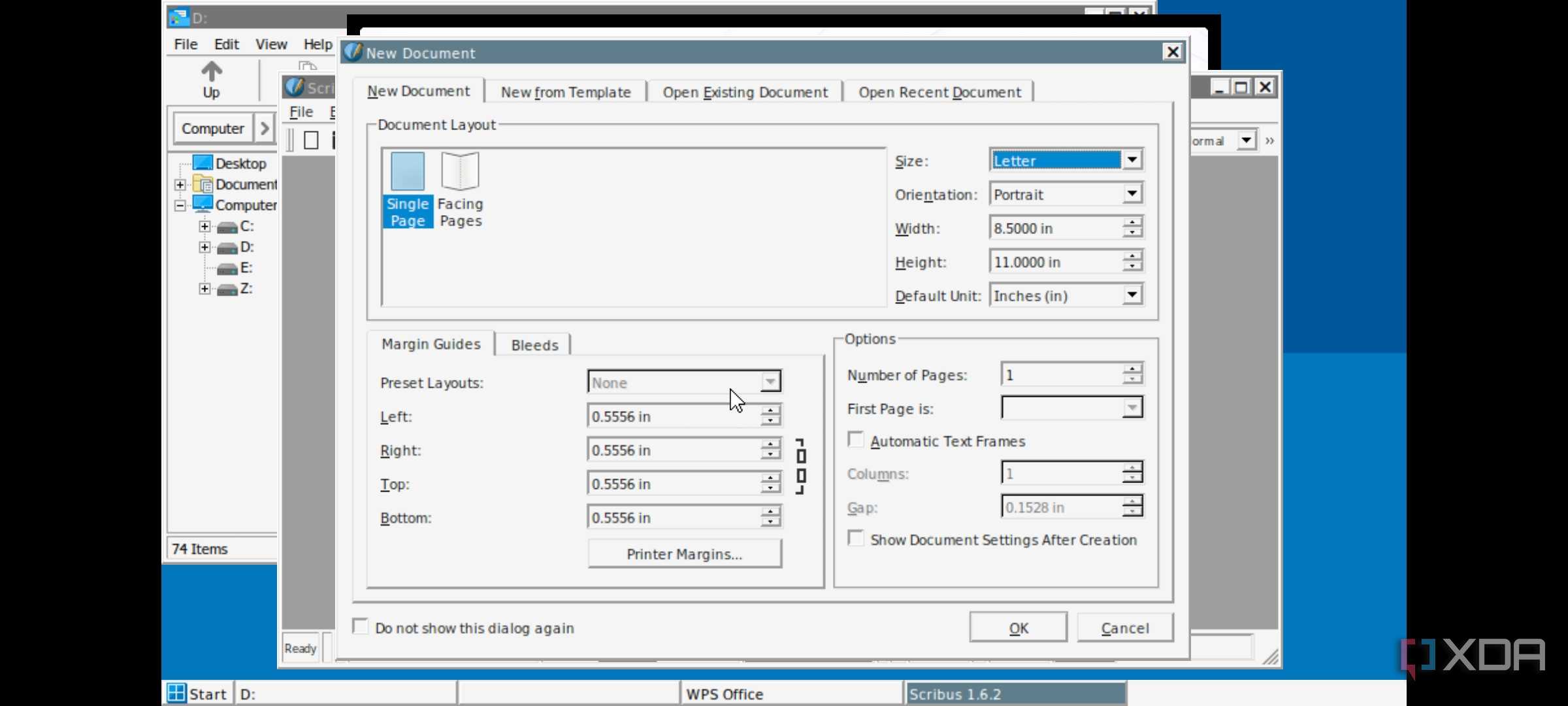Running Scribus on Winlator