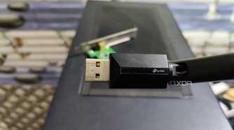 A TP-Link USB-to-WLAN adapter