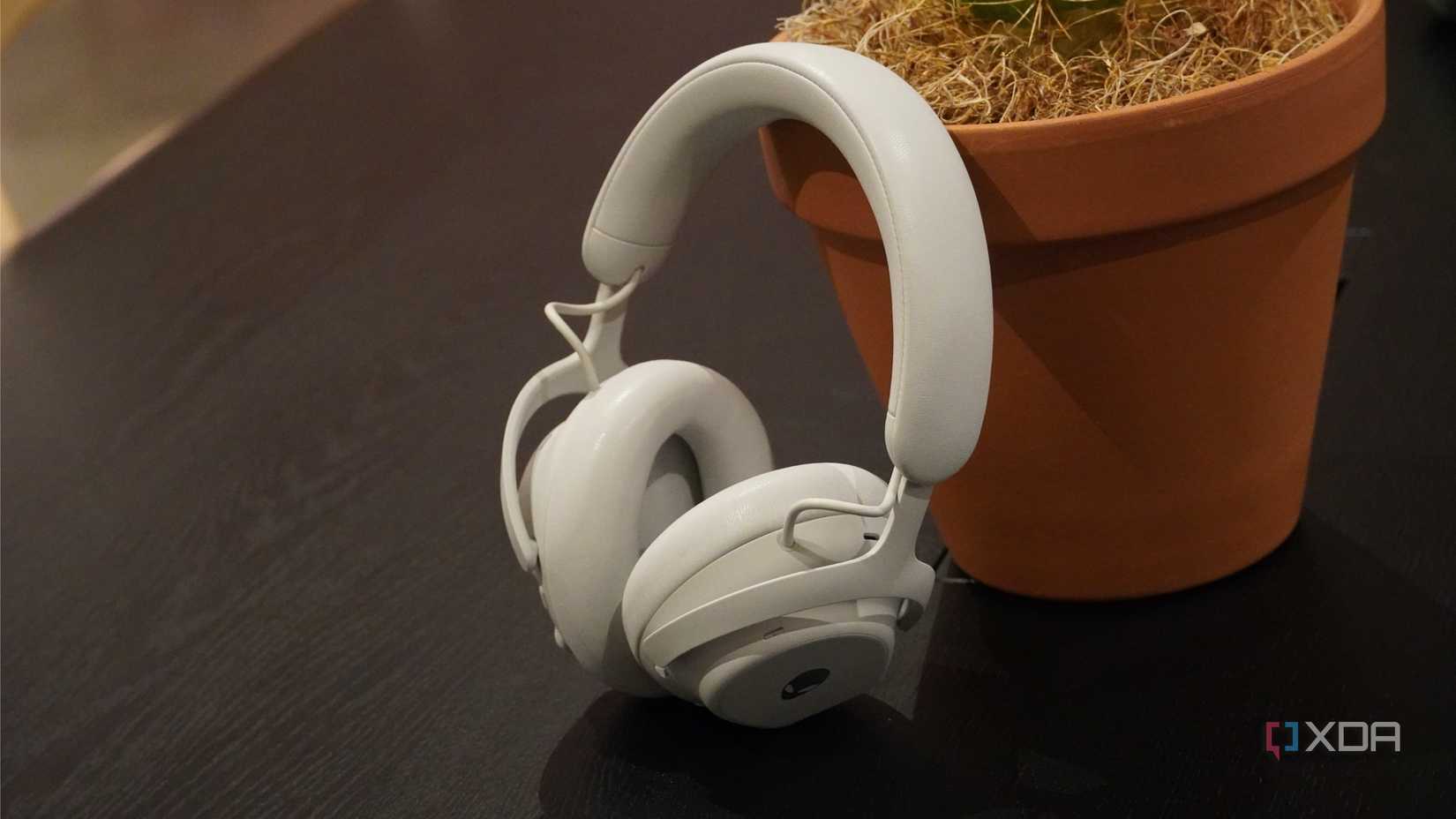 Alienware Pro WIreless Gaming Headset shot near a vase