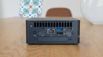 Rear view of the Asus NUC 14 Pro