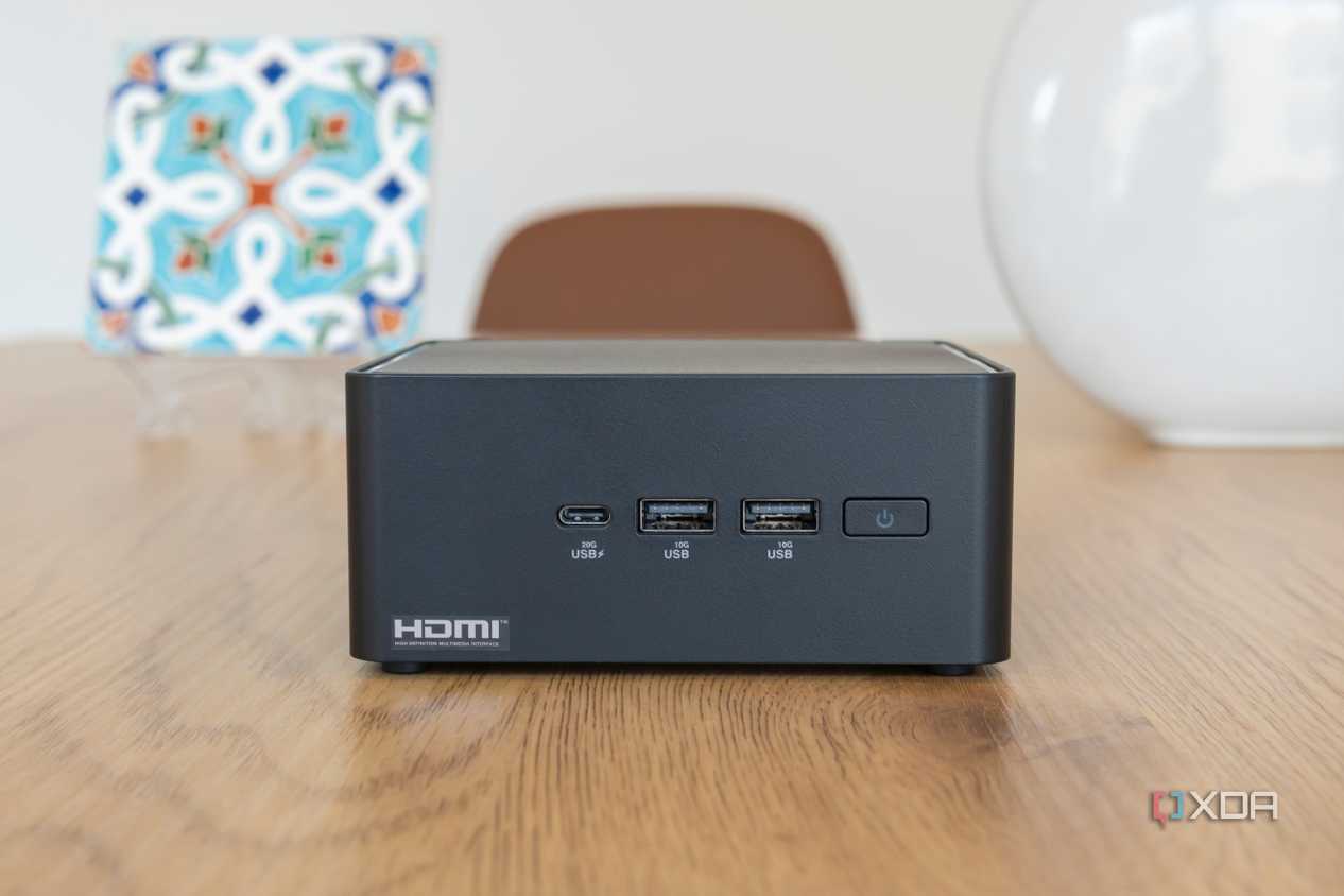 Front view of the Asus NUC 14 Pro