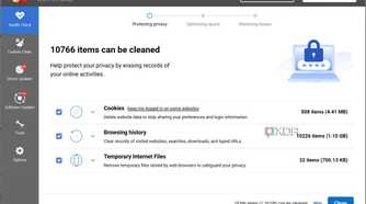 Screenshot of ccPortable Health Check