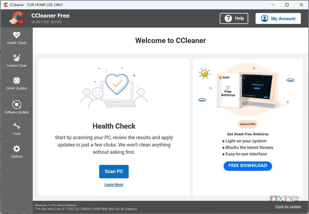 ccPortable User Interface