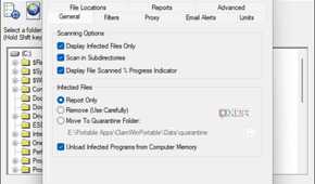 ClamWin Antivirus preferences