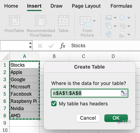 Ticker Table I use Microsoft Excel to track my stock portfolio — here’s how