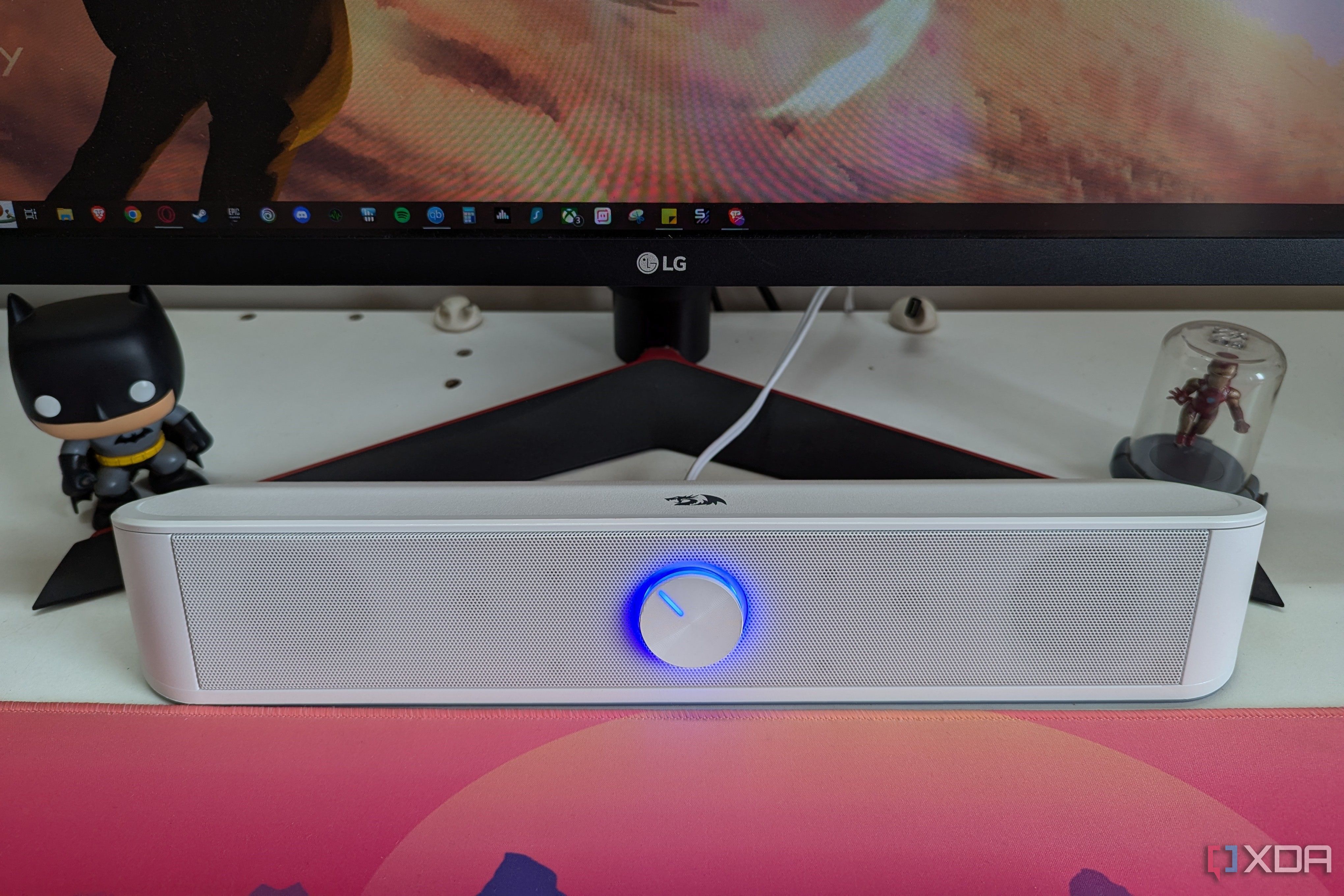 I finally replaced my desktop speakers with a soundbar and I don't ...