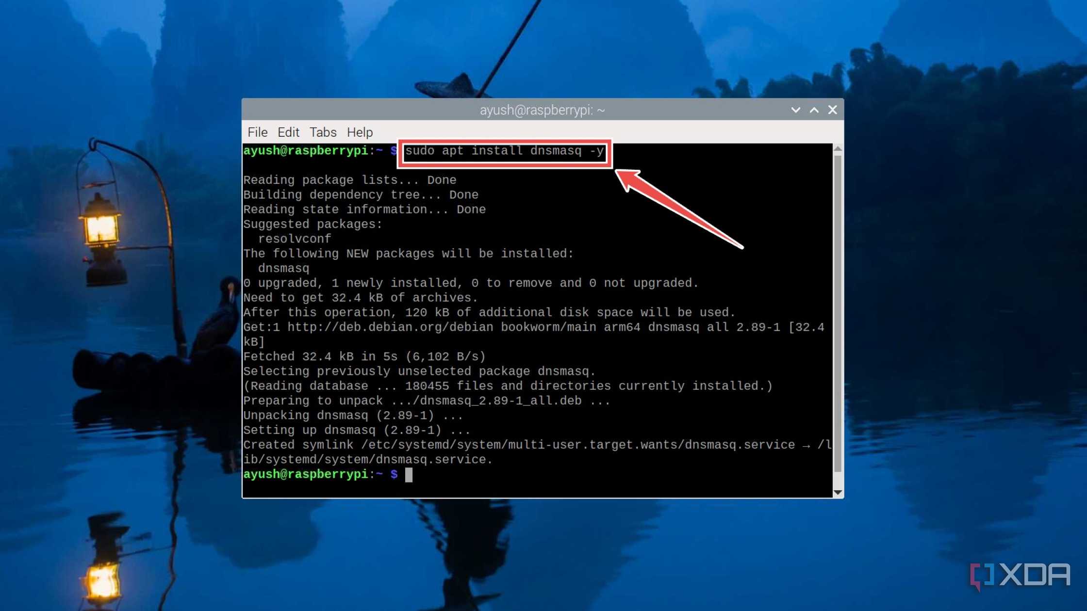 Installing Dnsmasq on the Raspberry Pi