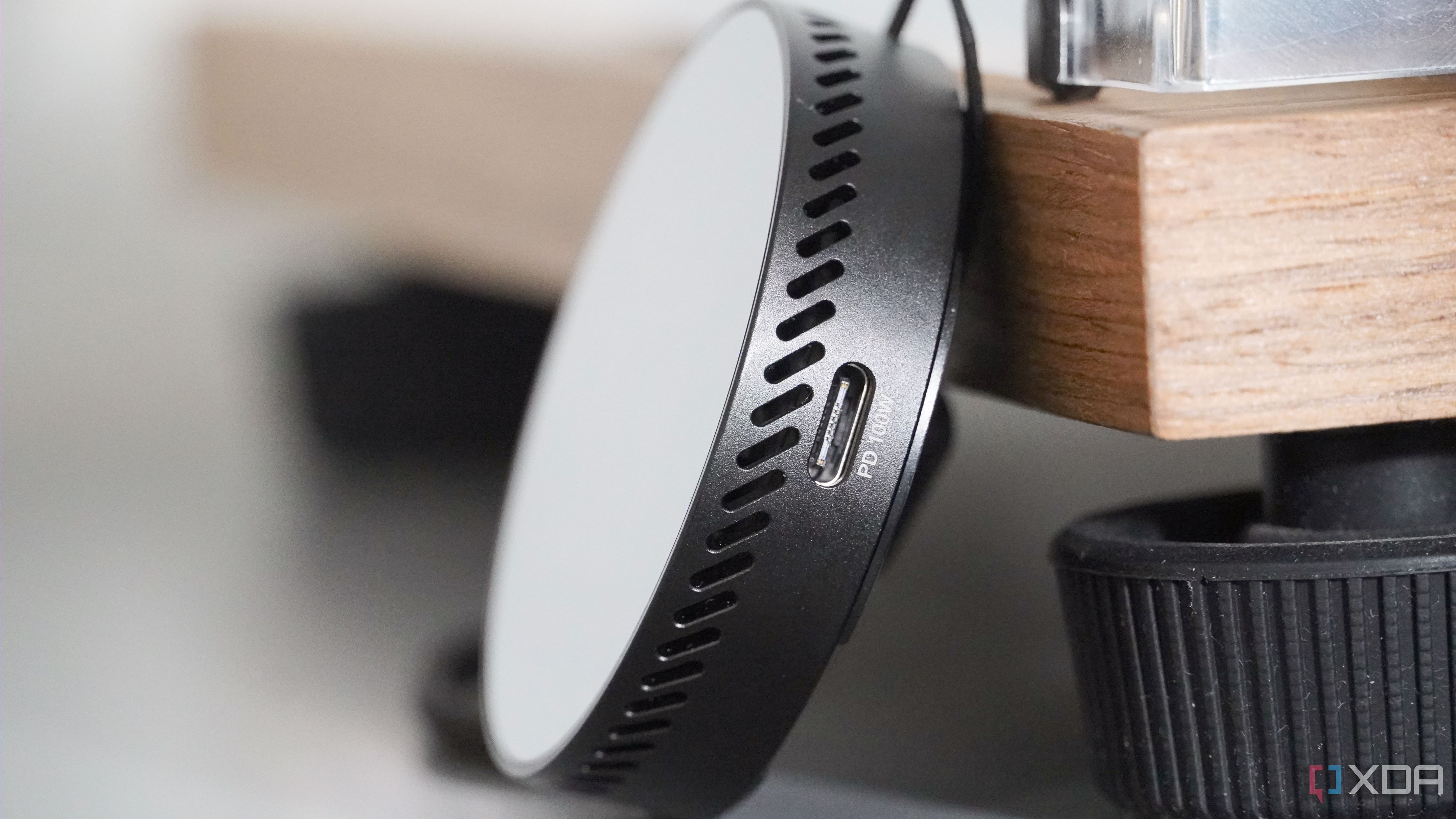 The 100W USB-C port on the Dockcase MagSafe SSD Enclosure. 
