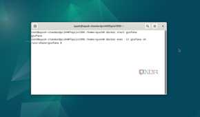 Running the docker exec command in Debian
