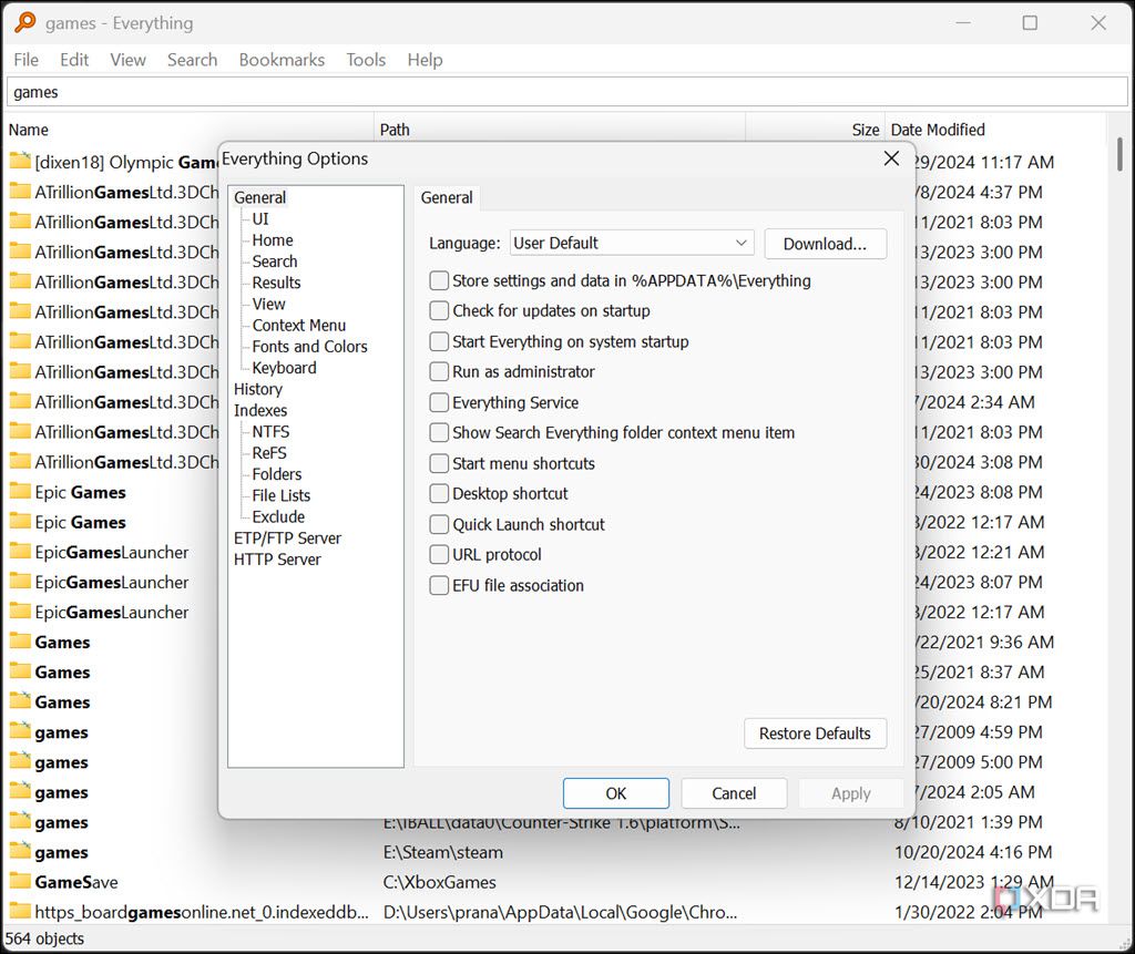 Everything Portable Options