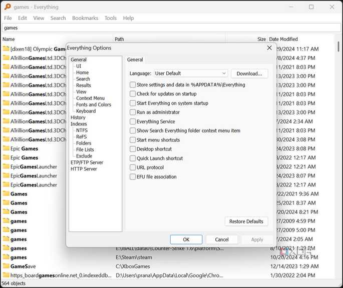 Everything Portable Options