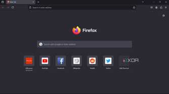 Screenshot of Firefox Portable user interface