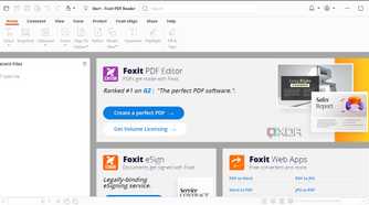 Foxit PDF Reader user interface