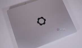 Framework Laptop 13 (AMD) seen from the top.